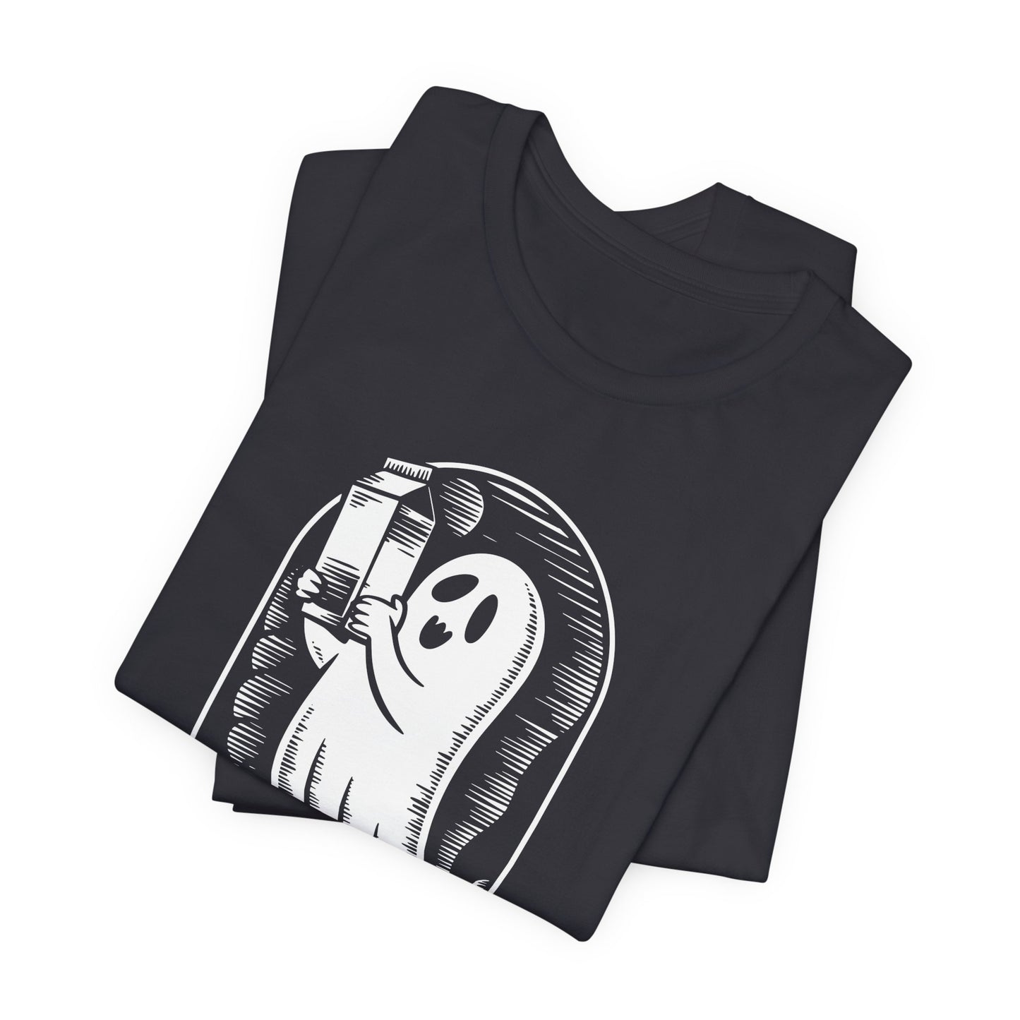 Solo un papá que siempre regresaba con leche camiseta de Halloween - Camiseta de manga corta unisex