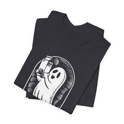 Solo un papá que siempre regresaba con leche camiseta de Halloween - Camiseta de manga corta unisex