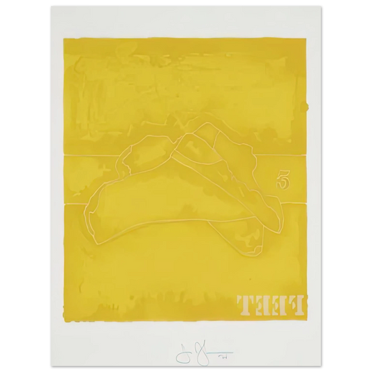 Jasper Johns - FEET 1974  75x100 cm / 30x40inches Fine Art Poster