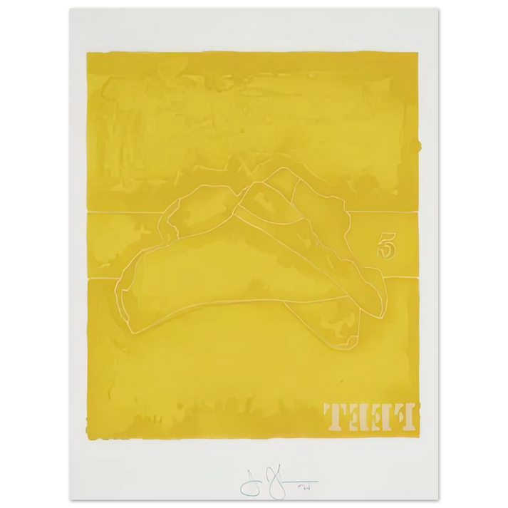 Jasper Johns - FEET 1974  75x100 cm / 30x40inches Fine Art Poster