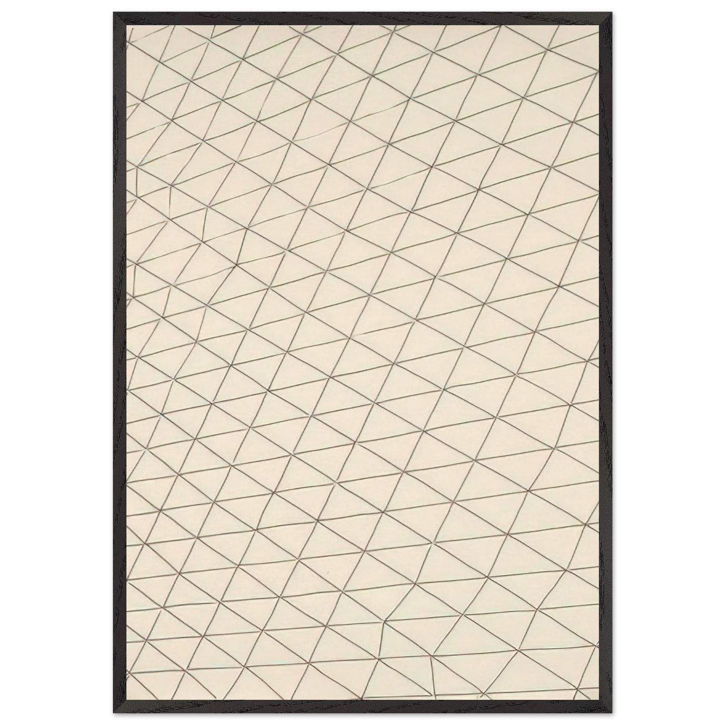 Untitled - 1969 N5 - Gego 70x100 cm / 28x40 inches Framed Art Print – Black Wooden Frame