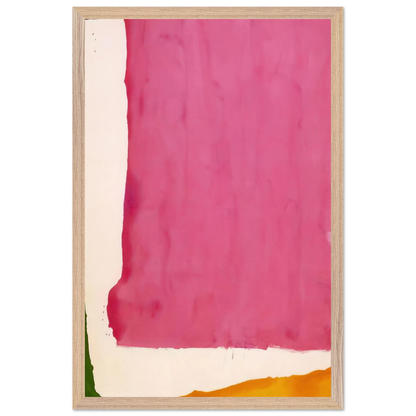 Helen Frankenthaler - Mauve District - 1966 Wall art - A2 (42 x 59.4  cm) - Premium Wooden Framed Poster With Fine Art Paper-canvas - Black frame
