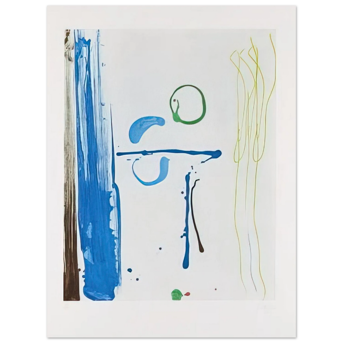 Helen Frankenthaler - Sunshine After Rain - 1987 Wall art - 21x29.7 cm / 8x12" - Fine Art Poster-canvas - -