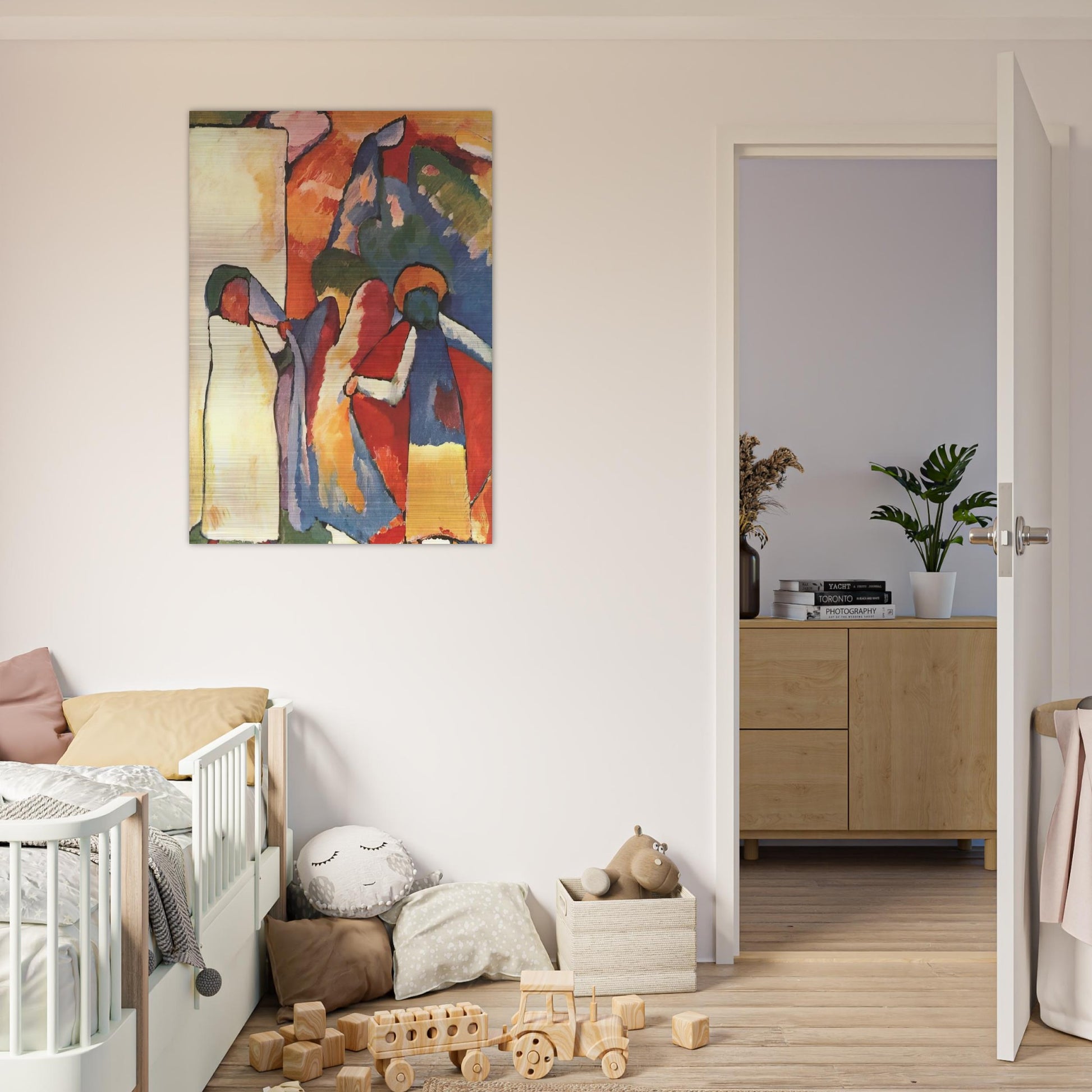 IMPROVISATION 6 AFRICAN 1909 - Wassily Kandinsky Brushed Aluminum Print - 70x100 cm / 28x40 inches | Wassily Kandinsky Aluminum Print | Wassily Kandinsky Prints
