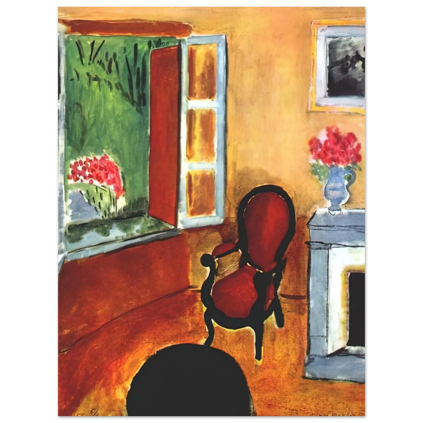 Henri Matisse - INTERIOR 1940  75x100 cm / 30x40inches Fine Art Poster
