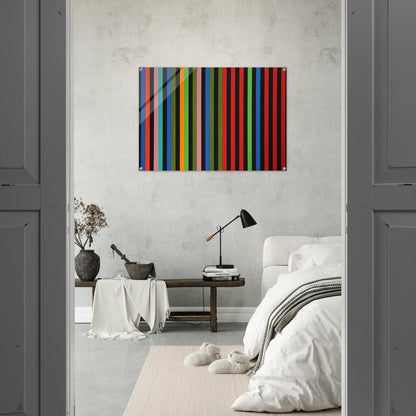 Firebox - 1964 - Gene Davis Acrylic Print - 70x100 cm / 28x40″ inches | Gene Davis Wall Art | Gene Davis Prints