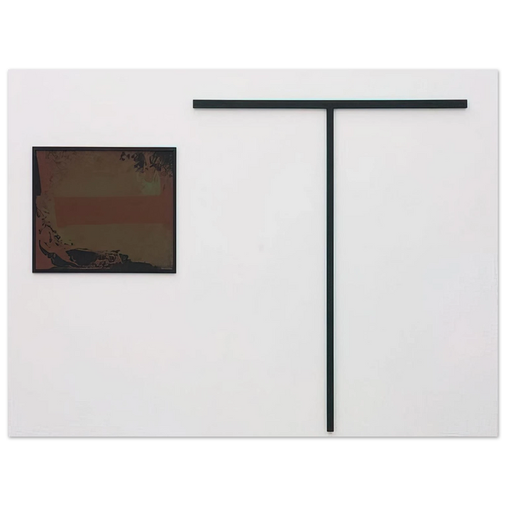 Blinky Palermo - UNTITLED T FORMIGES OBJEKT MIT GOUACHE 1972  75x100 cm / 30x40inches Fine Art Poster