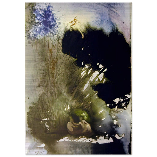 VIR ET MULIER IN PARADISO VOLUPTATIS 1967 - Salvador Dali Brushed Aluminum Print - 70x100 cm / 28x40 inches | Salvador Dali Aluminum Print | Salvador Dali Prints