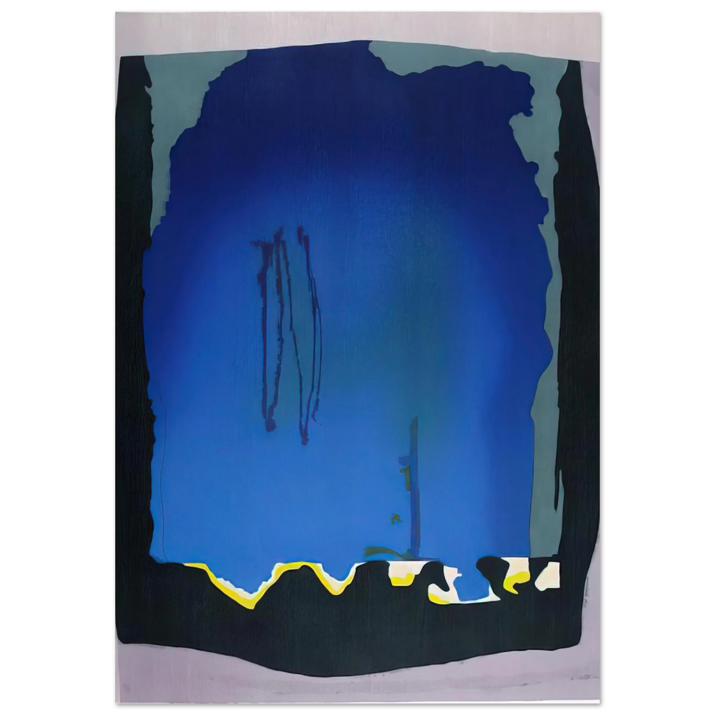 Helen Frankenthaler - Freefall - 1992 Wall art - 50x70 cm / 20x28 inches - Fine Art Poster-canvas - -