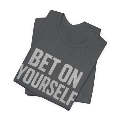Camiseta de motivación fitness - Gymish Lifestyle Apuesta por ti mismo Camisetas de entrenamiento para hombre
