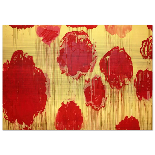 Untitled  Peonias series  - Cy Twombly Brushed Aluminum Print - 70x100 cm / 28x40 inches | Cy Twombly Aluminum Print | Cy Twombly Prints