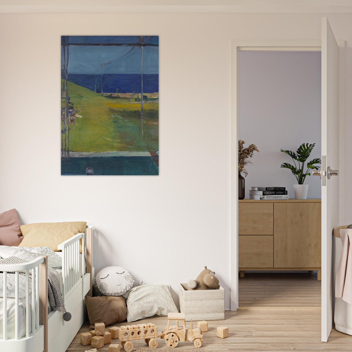Ocean from a Window - Richard Diebenkorn Brushed Aluminum Print - 70x100 cm / 28x40 inches | Richard Diebenkorn Aluminum Print | Richard Diebenkorn Prints