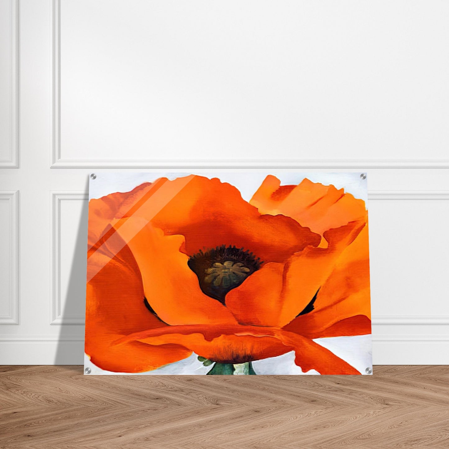 Red Poppy - Georgia O'Keeffe Acrylic Print - 70x100 cm / 28x40″ inches