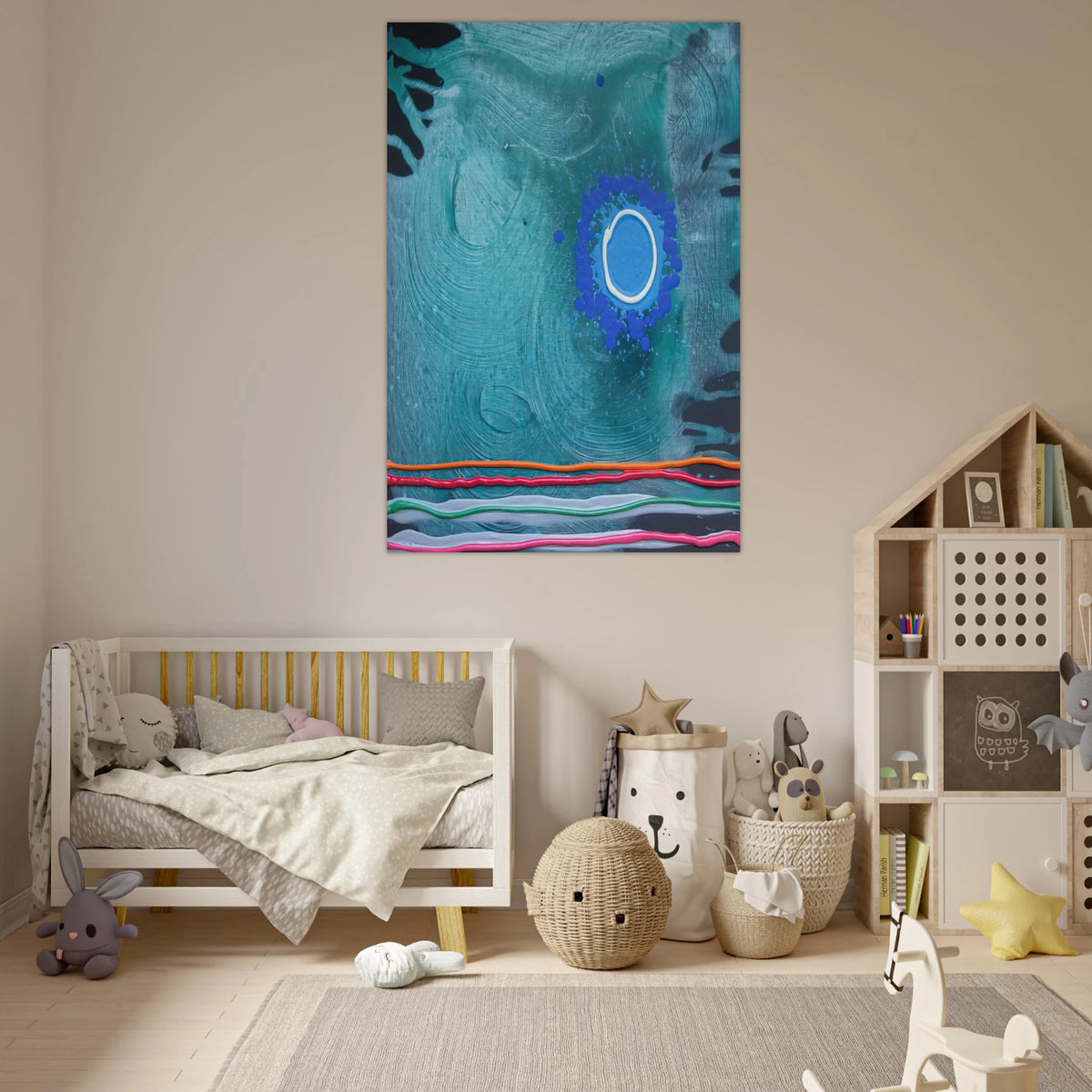 Blue Moon - 2006 - John Hoyland Art Prints - 100x150 cm / 40x60″ inches | John Hoyland Poster | John Hoyland Prints