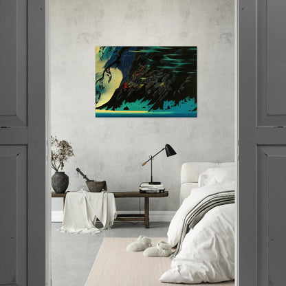 Coastal Magic - Eyvind Earle Brushed Aluminum Print - 70x100 cm / 28x40 inches | Eyvind Earle Aluminum Print | Eyvind Earle Prints