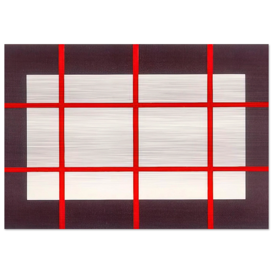 Untitled from Artists Against Torture Portfolio - 1993 - Donald Judd Brushed Aluminum Print - 70x100 cm / 28x40 inches | Donald Judd Aluminum Print | Donald Judd Prints