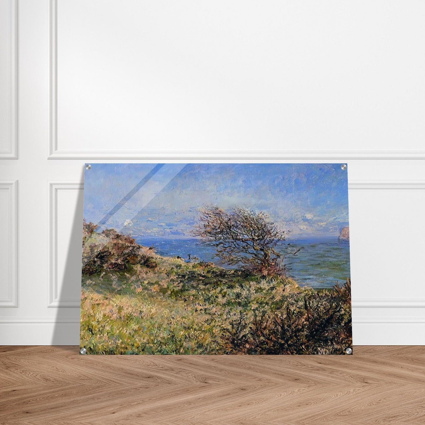 On the Cliff at Fecamp - claude monet Acrylic Print - 70x100 cm / 28x40″ inches