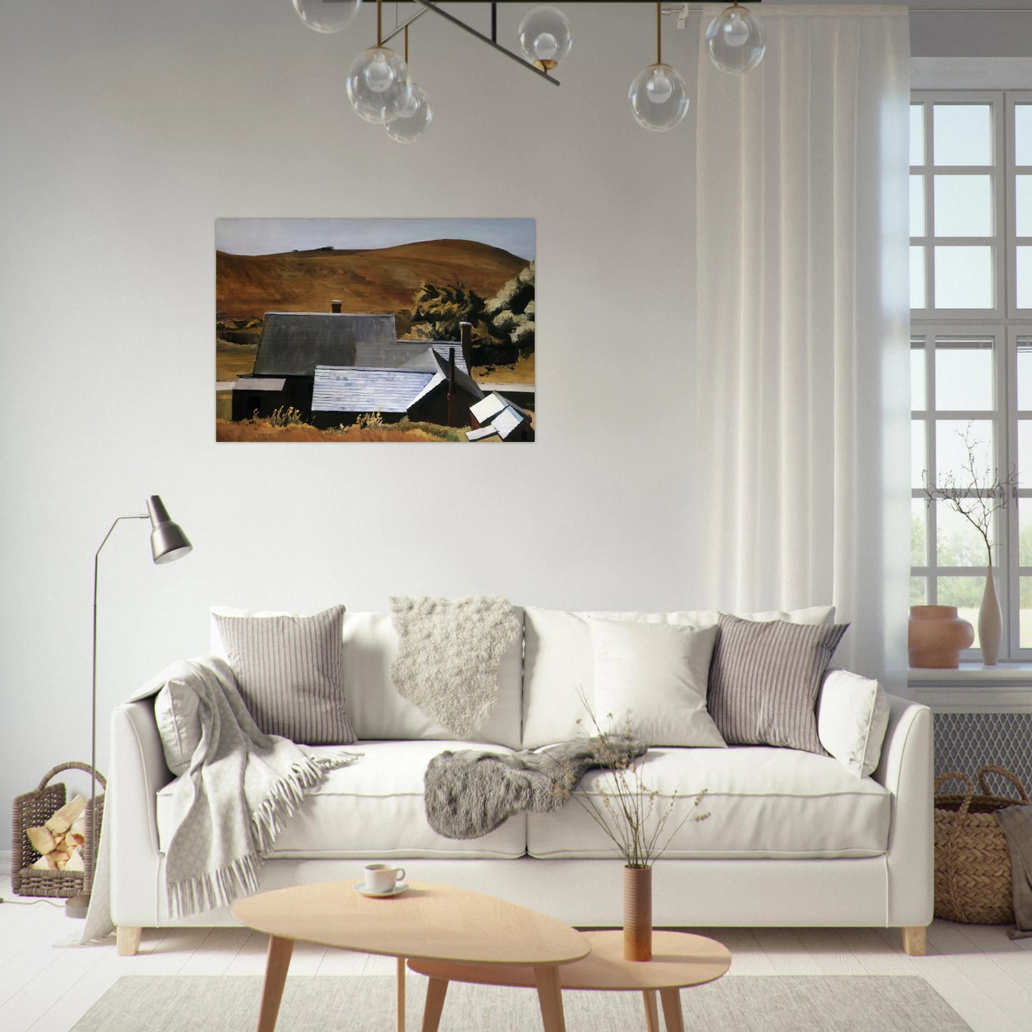 Burly Cobb s House, South Truro - Edward Hopper Brushed Aluminum Print - 70x100 cm / 28x40 inches | Edward Hopper Aluminum Print | Edward Hopper Prints