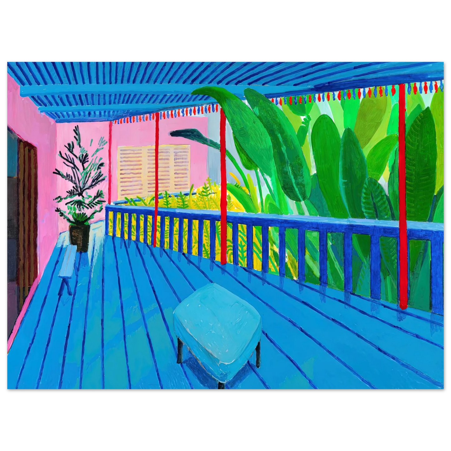 David Hockney - David Hockney Wall art - A3 (29.7 x 42  cm) - Fine Art Poster-canvas - -
