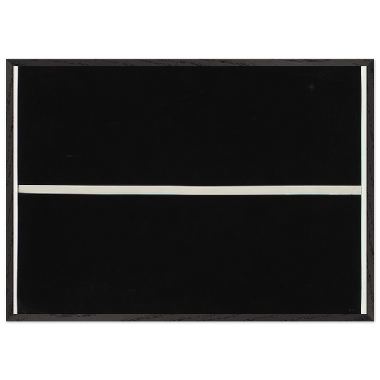 Horizontal Band - Ellsworth Kelly 70x100 cm / 28x40 inches Framed Art Print – Black Wooden Frame