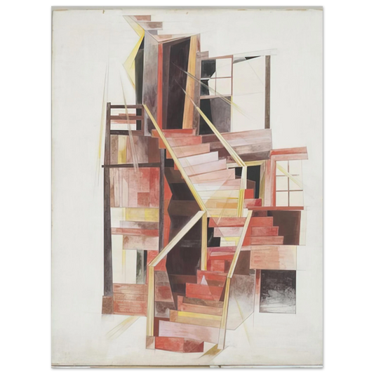 Charles Demuth - Stairs, Provincetown - 1920  75x100 cm / 30x40inches Fine Art Poster