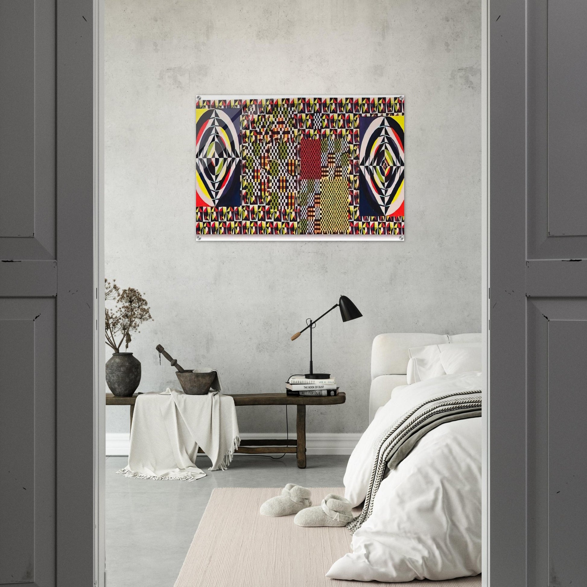 The Pythagorean Theorem - 1964 - Alfred Jensen Acrylic Print - 70x100 cm / 28x40″ inches