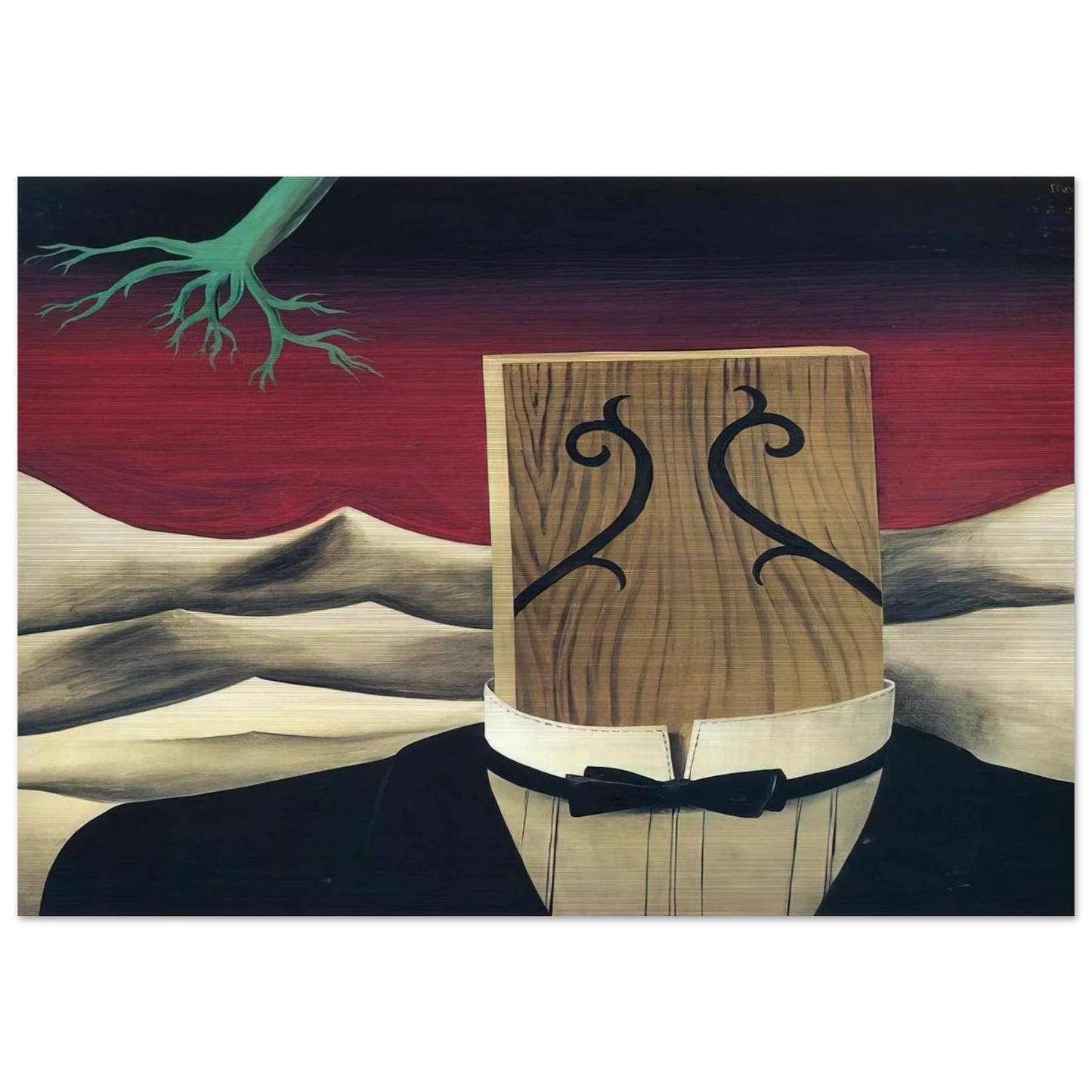 THE CONQUEROR 1926 - Rene Magritte Brushed Aluminum Print - 70x100 cm / 28x40 inches | Rene Magritte Aluminum Print | Rene Magritte Prints