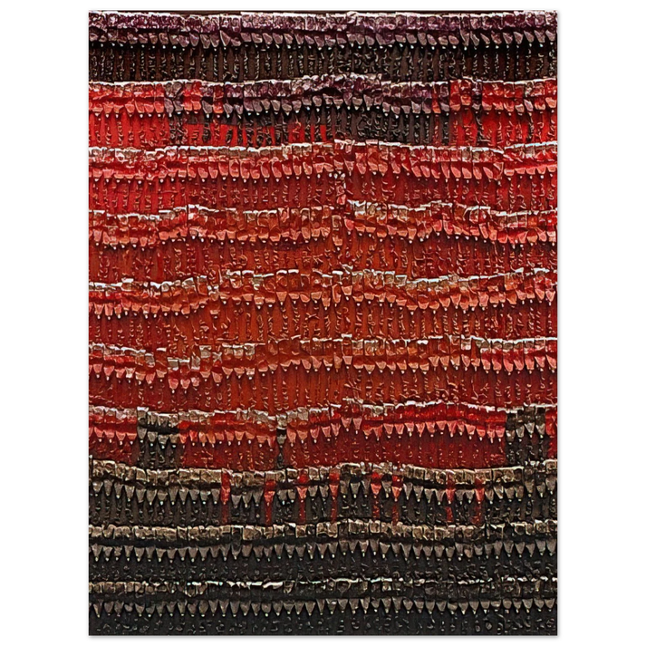 Arman - Chief's Blanket - 1989  75x100 cm / 30x40inches Fine Art Poster