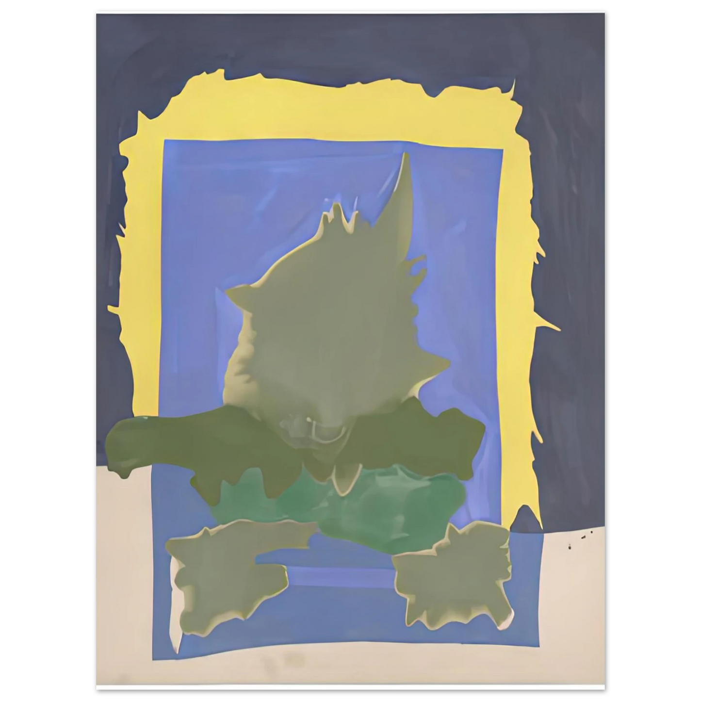 Helen Frankenthaler - Interior Landscape, 1964- Wall Art - 21x29.7 cm / 8x12" - Fine Art Poster-canvas - -