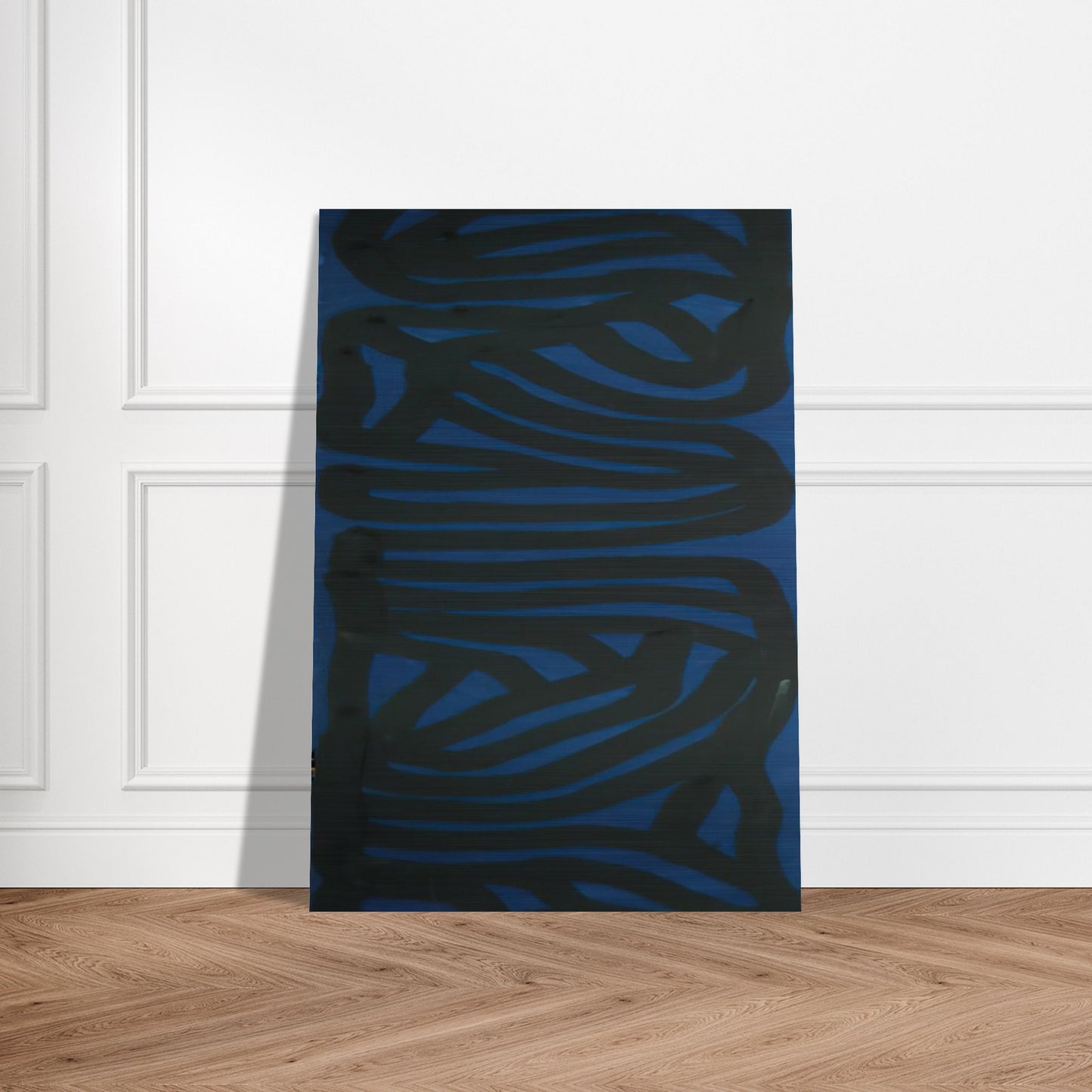 Blue Vertical - Sol LeWitt Brushed Aluminum Print - 70x100 cm / 28x40 inches | Sol LeWitt Aluminum Print | Sol LeWitt Prints