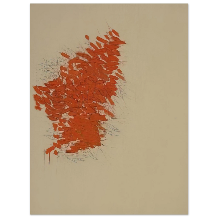 Robert Goodnough - Orange - 1973  75x100 cm / 30x40inches Fine Art Poster