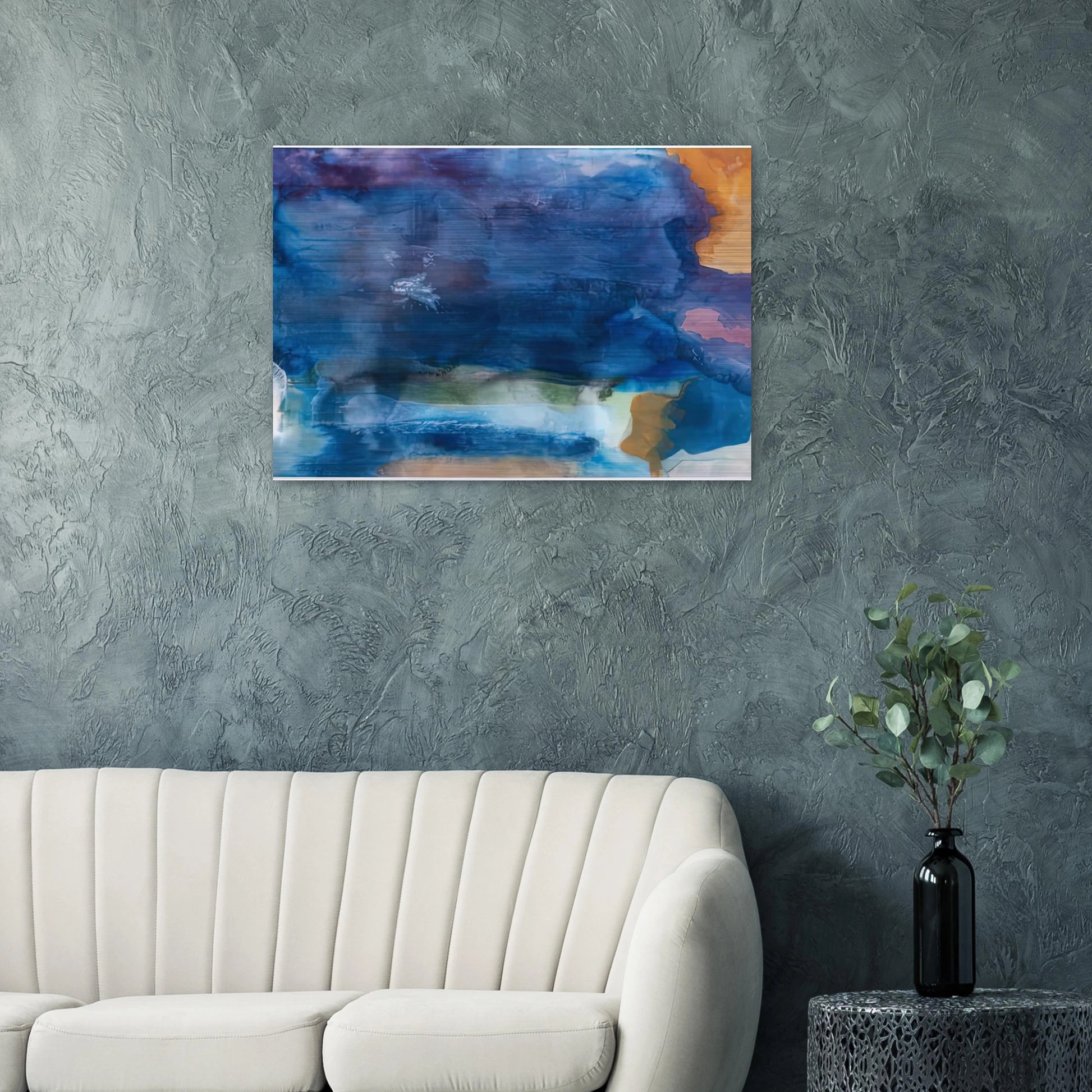 Riverhead, 1963-64- - Helen Frankenthaler Brushed Aluminum Print - 70x100 cm / 28x40 inches | Helen Frankenthaler Aluminum Print | Helen Frankenthaler Prints