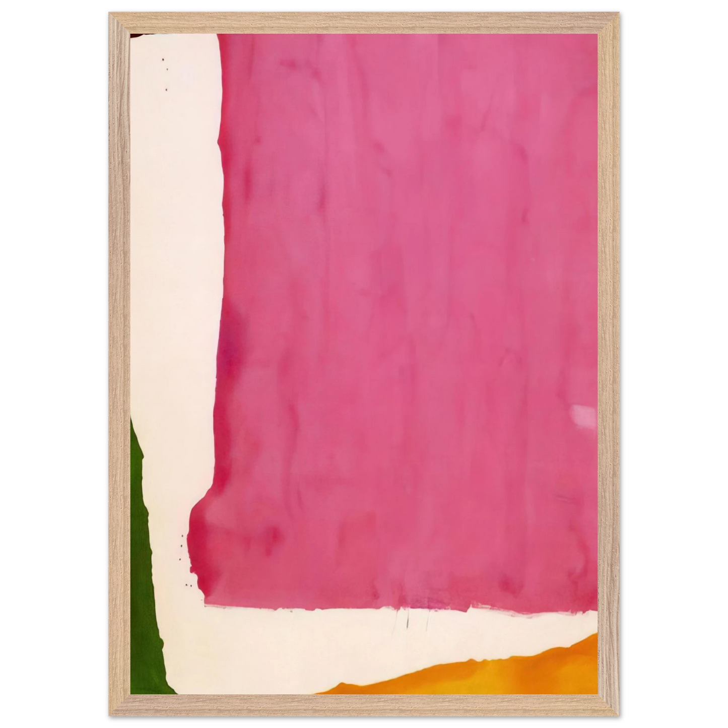 Helen Frankenthaler - Mauve District - 1966 Wall art - 30x40 cm / 12x16 inches - Premium Wooden Framed Poster With Fine Art Paper-canvas - Wood frame