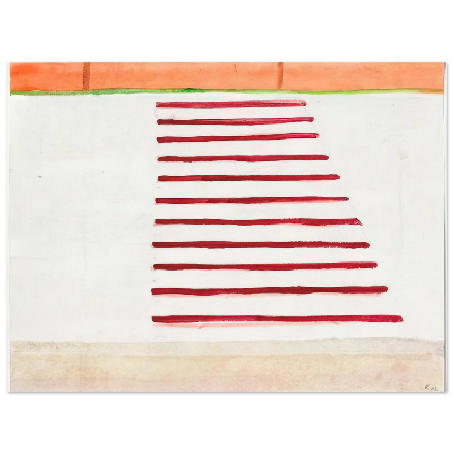 Raoul De Keyser - Untitled - 2002  75x100 cm / 30x40inches Fine Art Poster