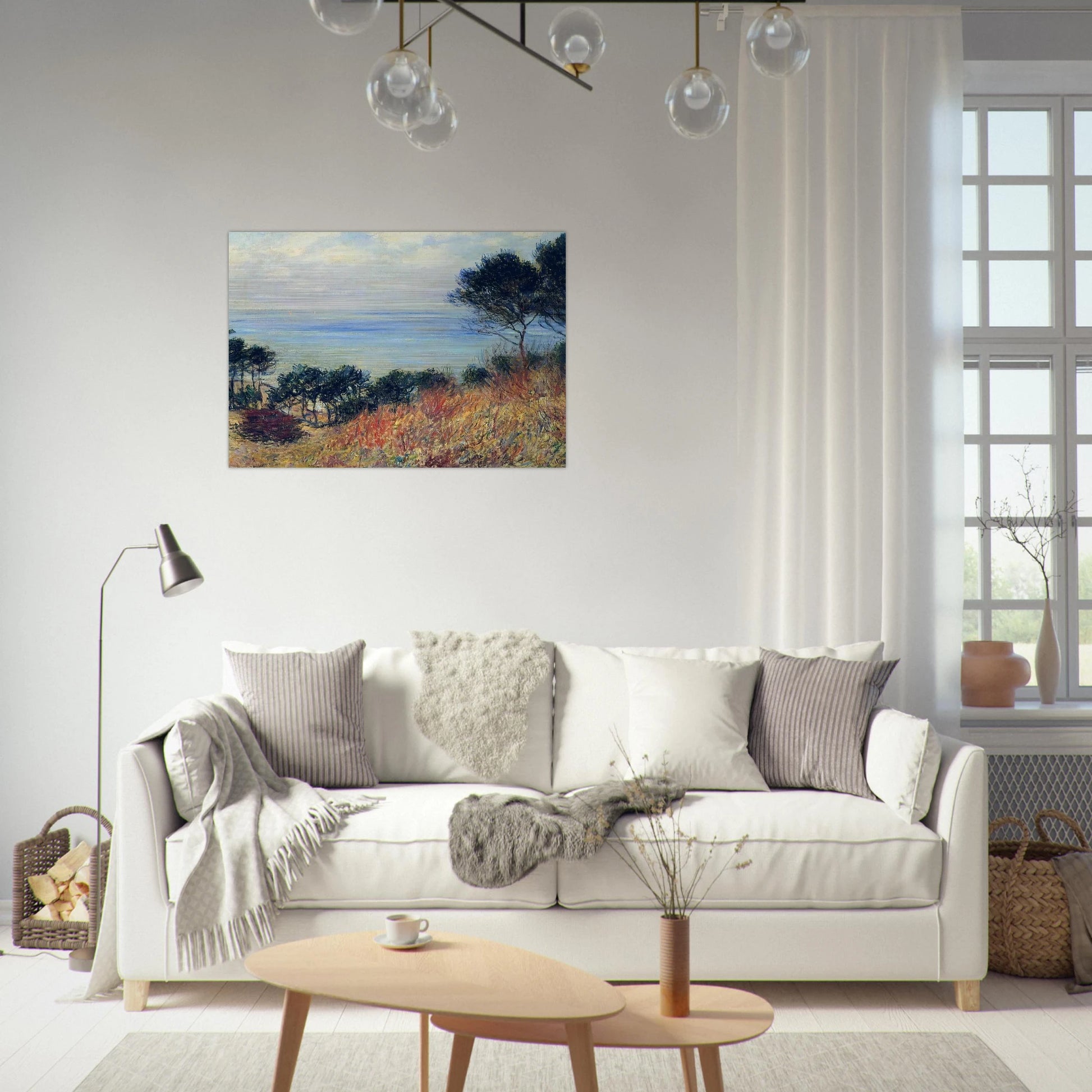 The Coast of Varengeville - claude monet Brushed Aluminum Print - 70x100 cm / 28x40 inches | claude monet Aluminum Print | claude monet Prints