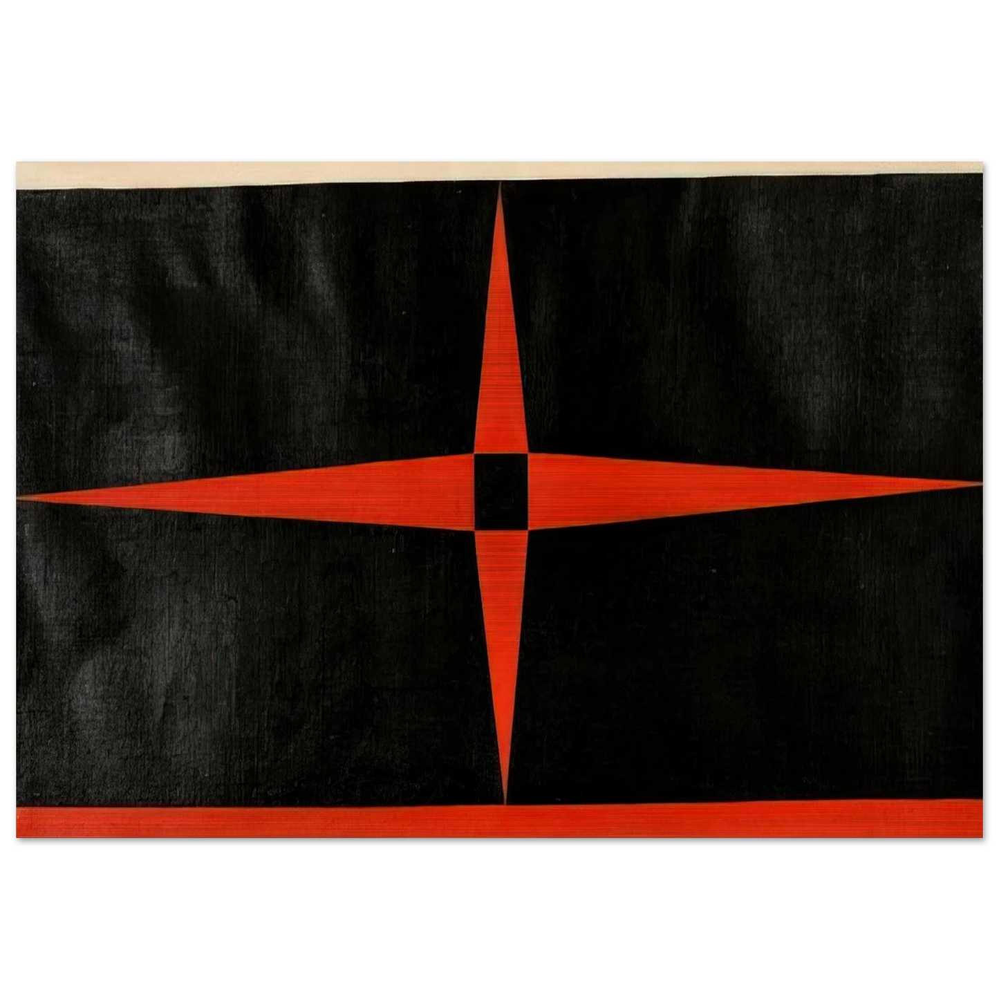 Red Star - 1949 - Carmen Herrera Brushed Aluminum Print - 70x100 cm / 28x40 inches | Carmen Herrera Aluminum Print | Carmen Herrera Prints
