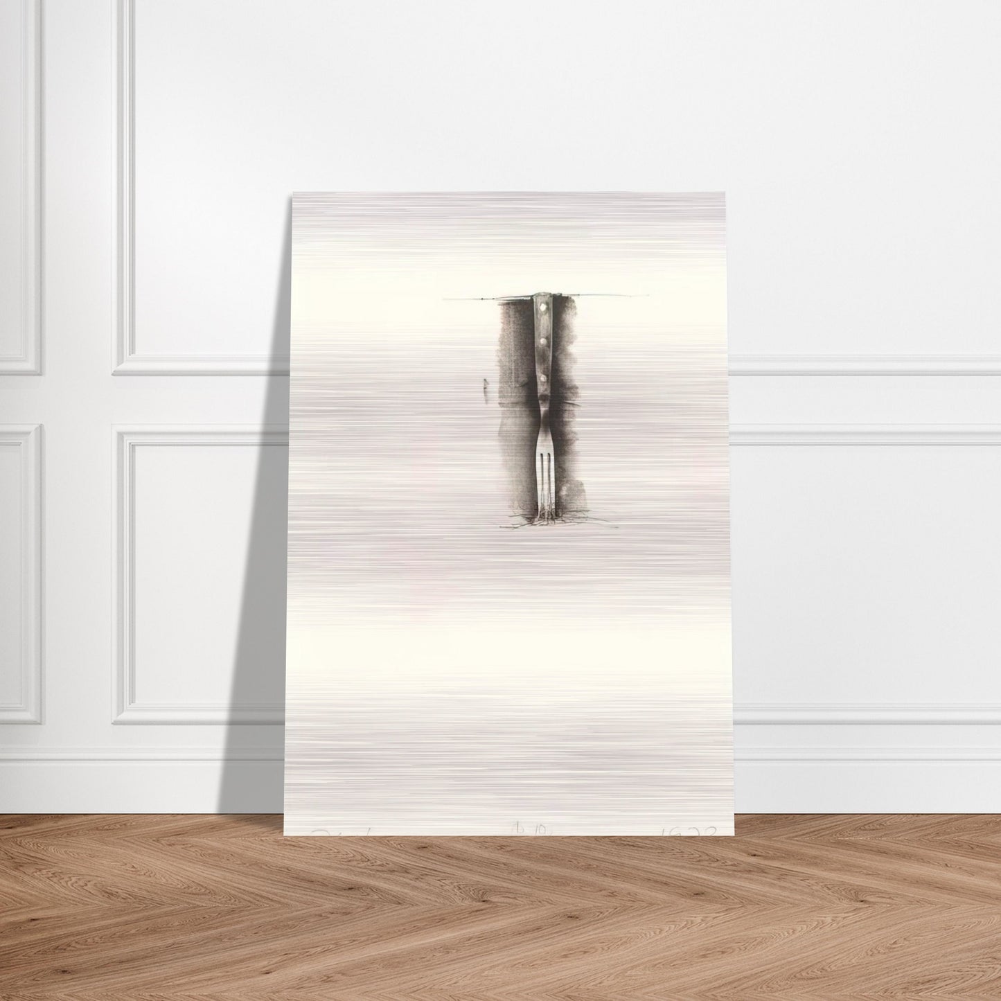 UNTITLED FROM TEN WINTER TOOLS 1973 8 - Jim Dine Brushed Aluminum Print - 70x100 cm / 28x40 inches | Jim Dine Aluminum Print | Jim Dine Prints