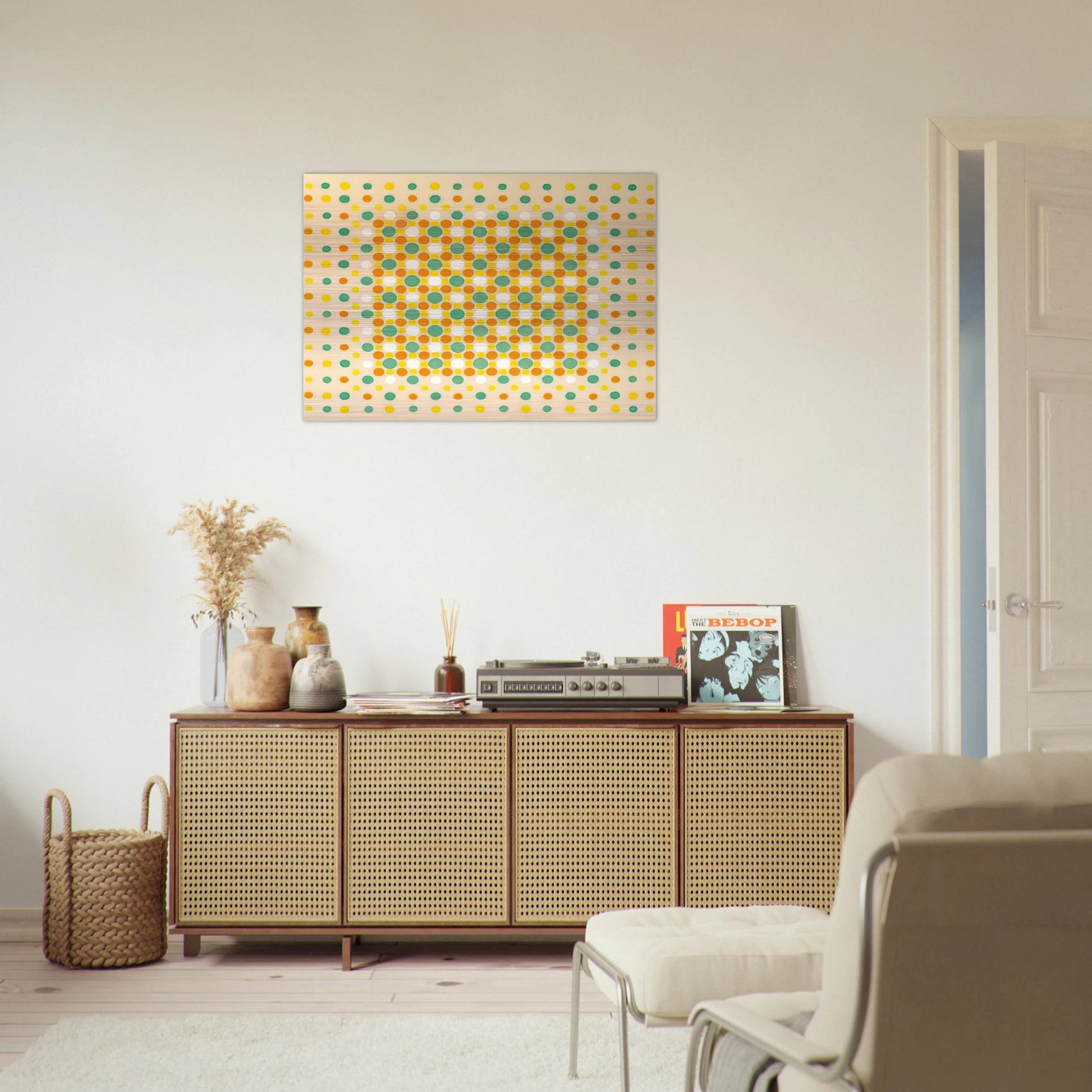 Quilt - 1963 - Thomas Downing Brushed Aluminum Print - 70x100 cm / 28x40 inches | Thomas Downing Aluminum Print | Thomas Downing Prints