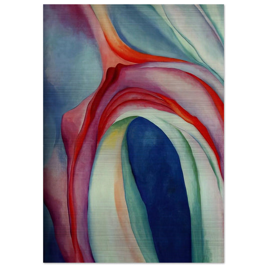 Music Pink and Blue II - Georgia O'Keeffe Brushed Aluminum Print - 70x100 cm / 28x40 inches | Georgia O'Keeffe Aluminum Print | Georgia O'Keeffe Prints