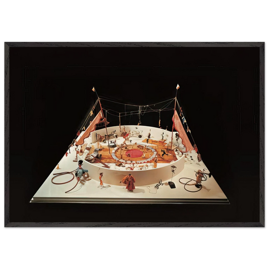 CALDER S CIRCUS 1931 - Alexander Calder 70x100 cm / 28x40 inches Framed Art Print – Black Wooden Frame
