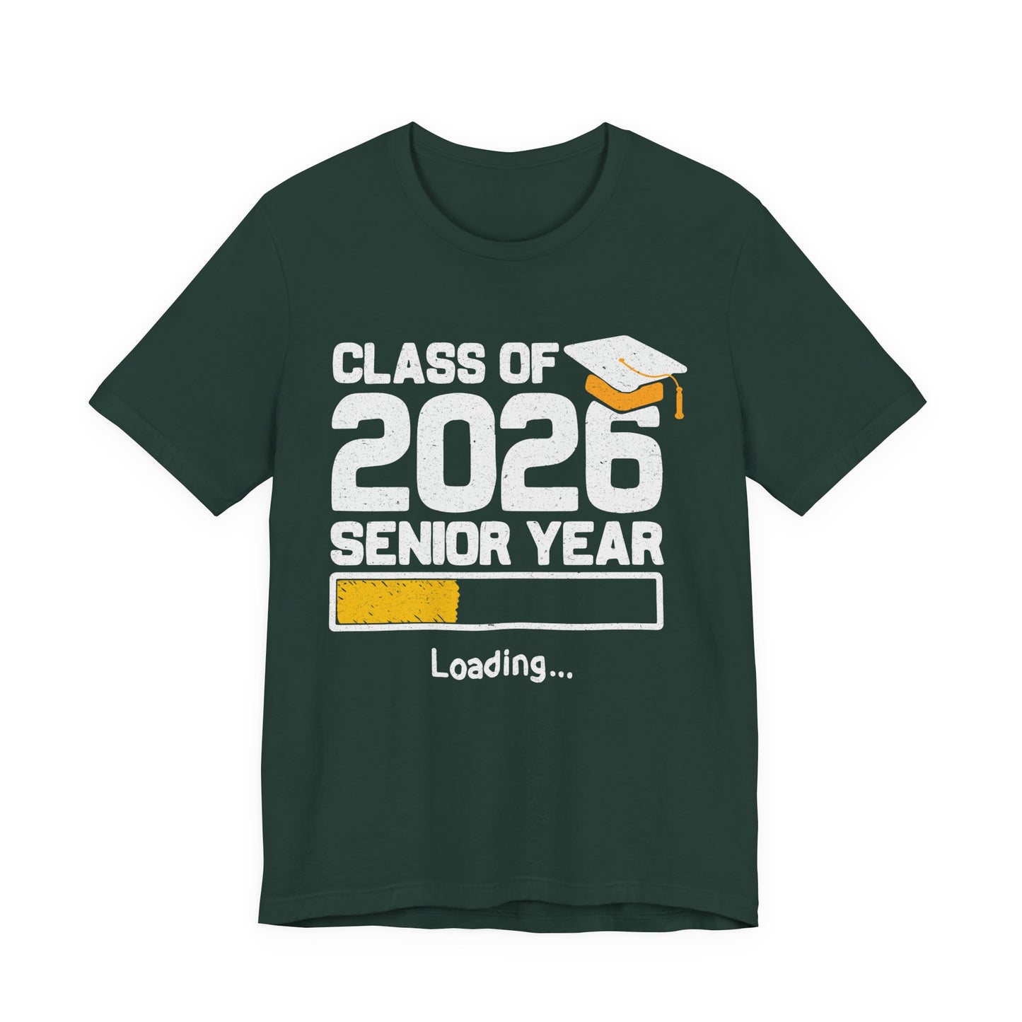 Camiseta de último año de la clase de 2026, camiseta de graduación, regalo de graduación unisex, ropa para estudiantes de último año de secundaria, camiseta con destino a la universidad