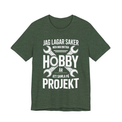 Camiseta de proyectos de hobby: divertida camiseta DIY para artesanos, regalo para manitas, Día del Padre, ropa informal, ropa de taller