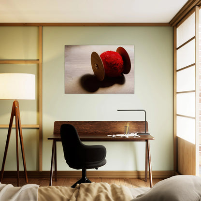 Wheels with ball - 2001 - Lygia Pape Brushed Aluminum Print - 70x100 cm / 28x40 inches | Lygia Pape Aluminum Print | Lygia Pape Prints