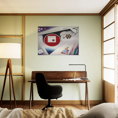 THIRD SYMPHONY IN 3 MOVEMENTS 1930 - Rudolf Bauer Brushed Aluminum Print - 70x100 cm / 28x40 inches | Rudolf Bauer Aluminum Print | Rudolf Bauer Prints