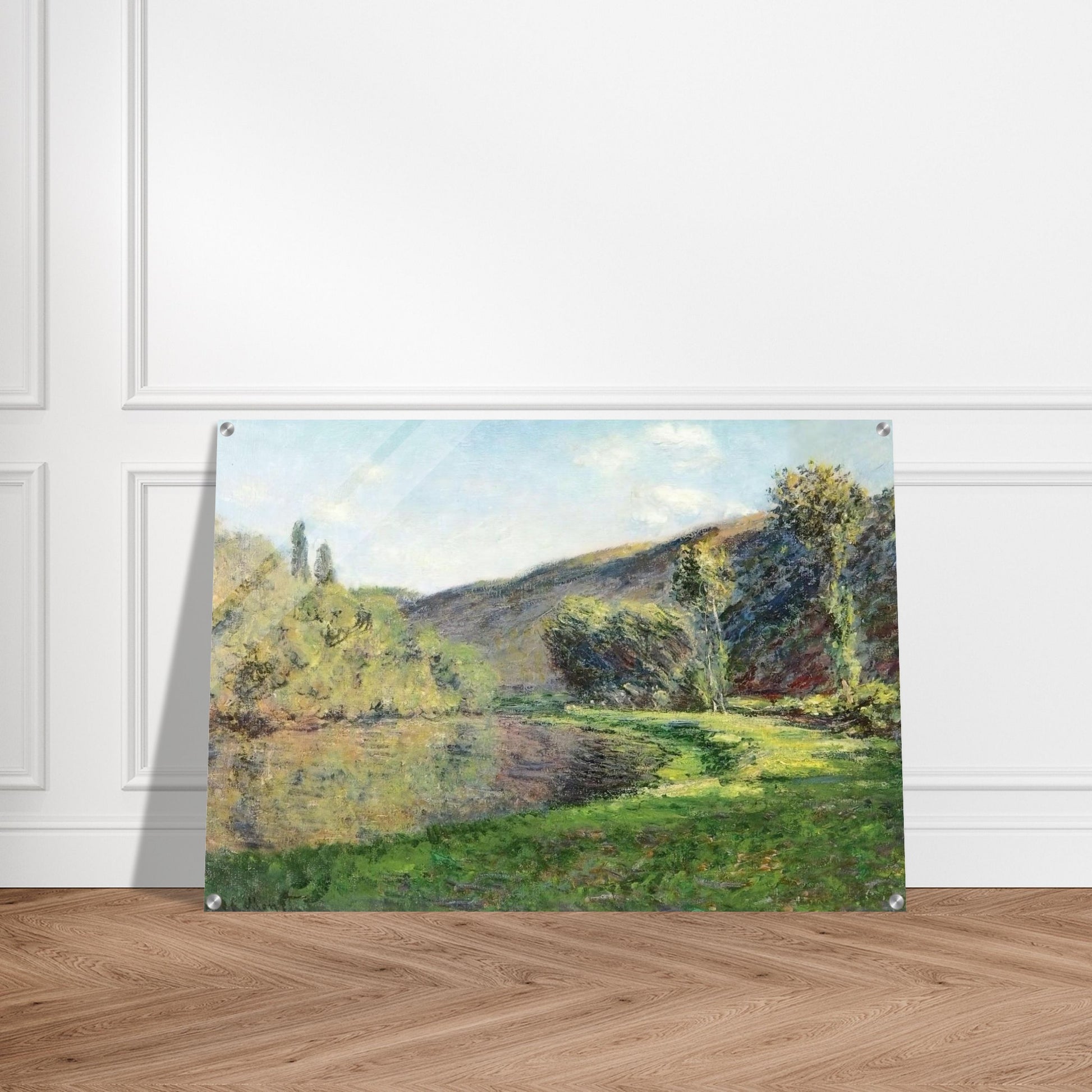 The Arm of the Siene at Jeufosse, Afternoon - claude monet Acrylic Print - 70x100 cm / 28x40″ inches