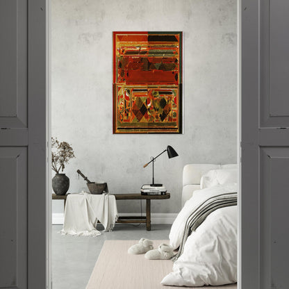 Saurashtra - 1983 - S. H. Raza Brushed Aluminum Print - 70x100 cm / 28x40 inches | S. H. Raza Aluminum Print | S. H. Raza Prints