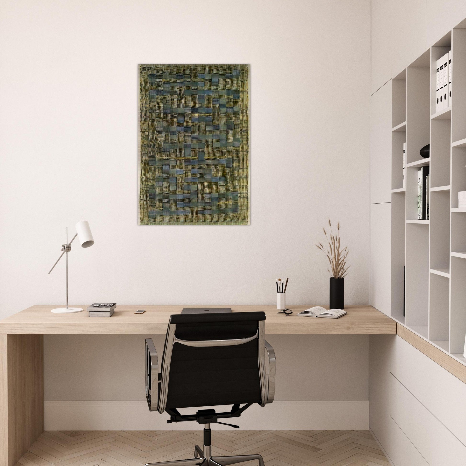 TIKAL 1958 - Anni Albers Brushed Aluminum Print - 70x100 cm / 28x40 inches | Anni Albers Aluminum Print | Anni Albers Prints