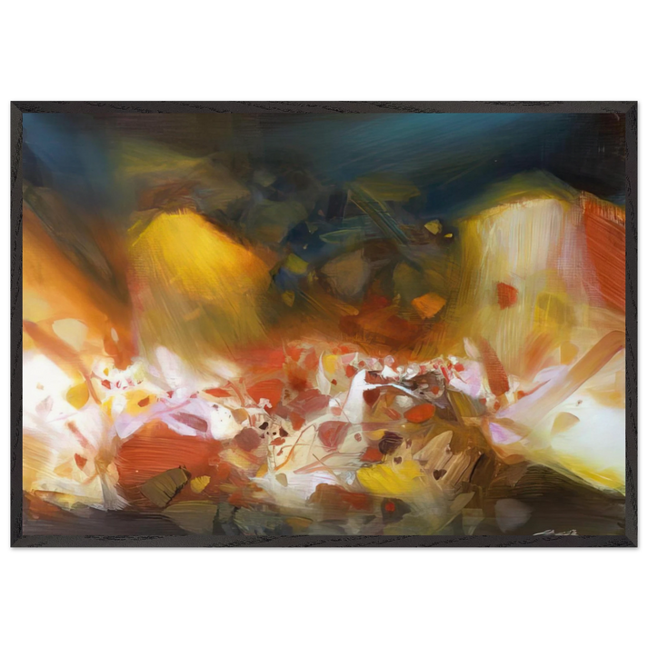 VIE MULTIPLI E 2005 - Chu teh Chun 70x100 cm / 28x40 inches Framed Art Print – Black Wooden Frame