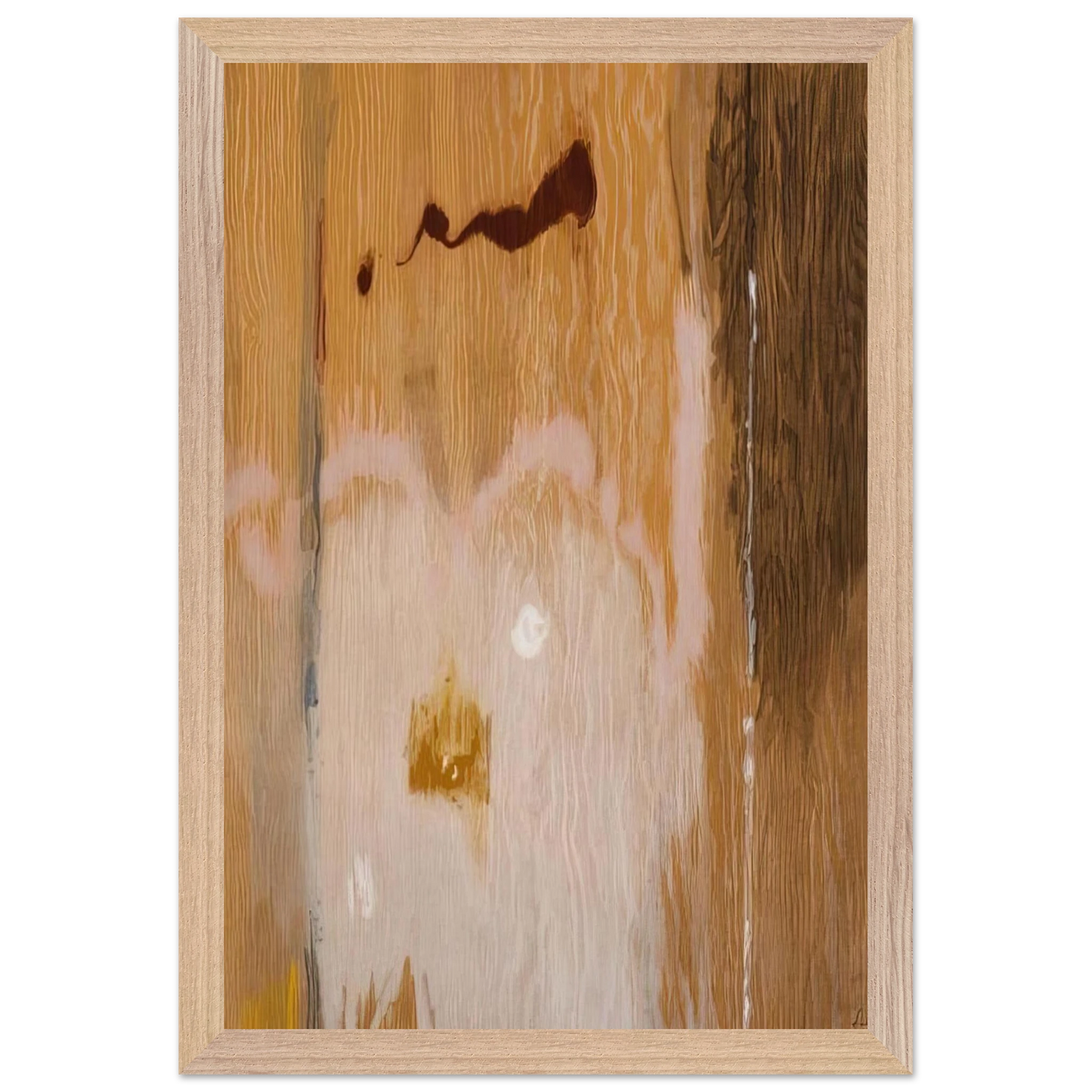 Helen Frankenthaler - Tales of Genji VI - 1998 Wall art - 30x45 cm / 12x18 inches - Premium Wooden Framed Poster With Fine Art Paper-canvas - Wood frame