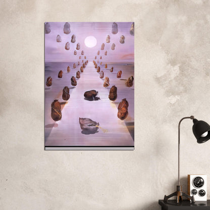 THE PATH OF ENIGMA - Salvador Dali Brushed Aluminum Print - 70x100 cm / 28x40 inches | Salvador Dali Aluminum Print | Salvador Dali Prints